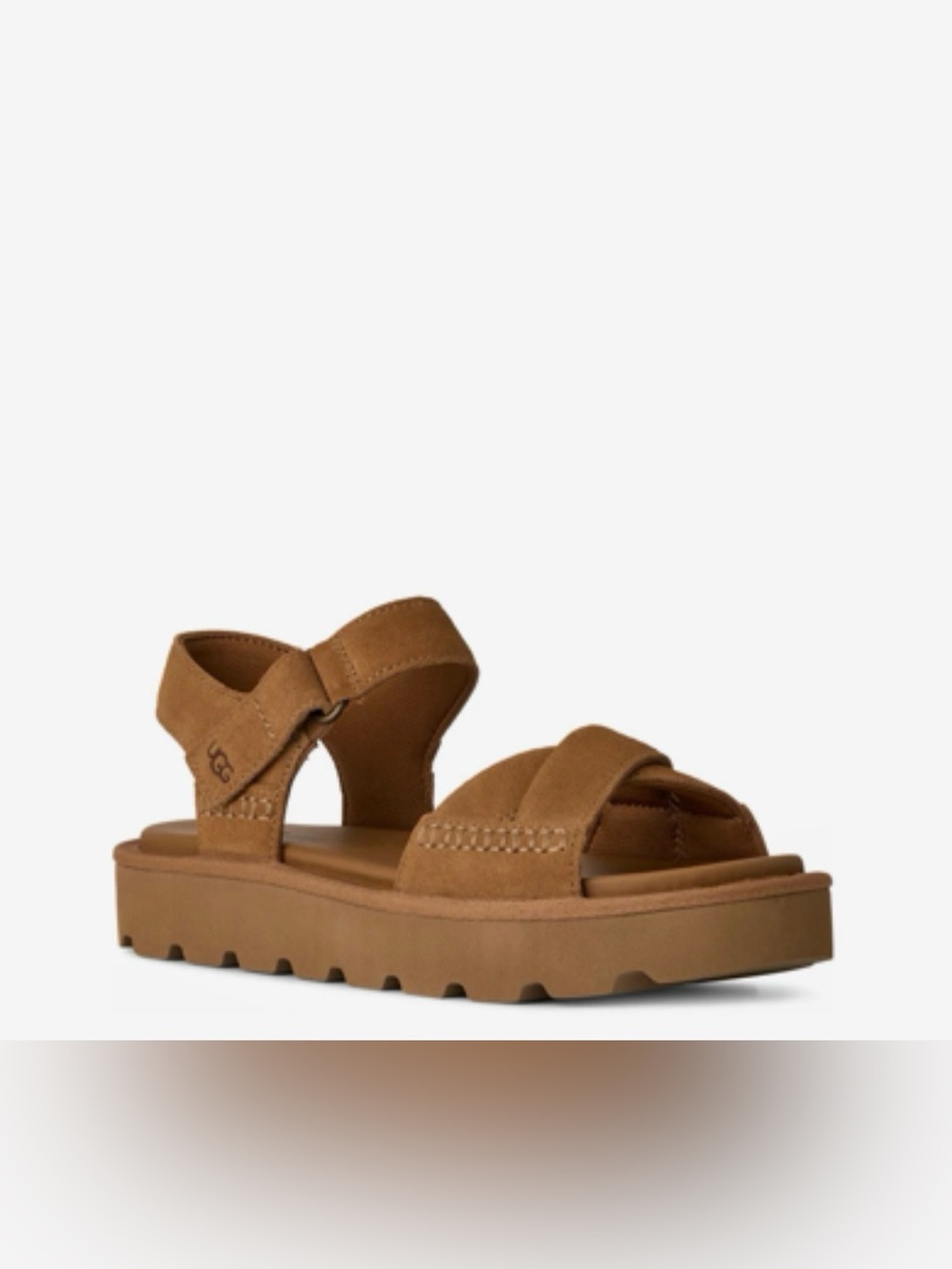 Ugg Sungaze Platform Sandals Chestnut Color Size 11